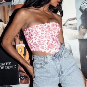 Princess Polly strapless corset top, US size 2